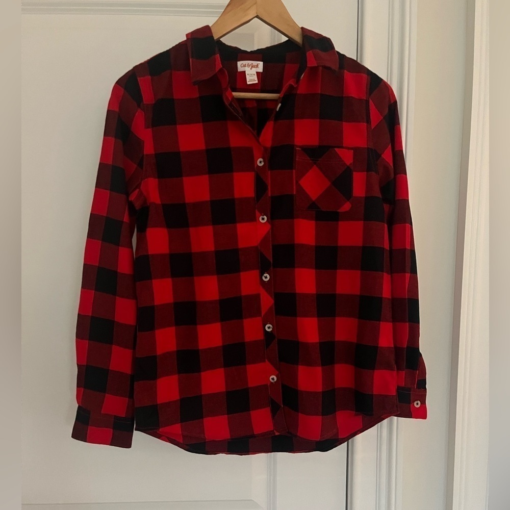 Cat & Jack Girls Button Down Shirt Sz. XL (14-16)